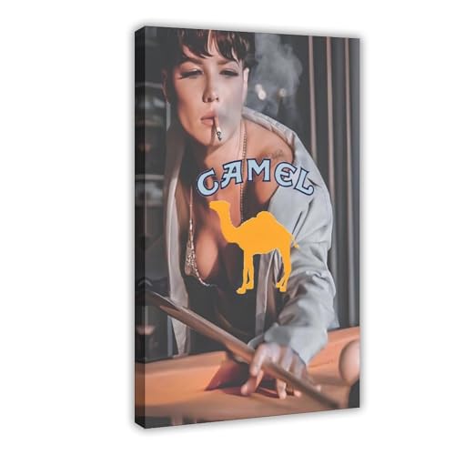 Poster rétro cigarette chameau format géant 61x91,4 cm pour une décoration murale authentique