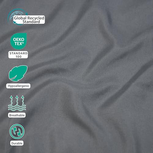 ZPECC Pillow Cases Bulk 24 Pack - Queen Pillowcases with Envelope Closure, Soft Brushed Microfiber Pillow Cover for Hotel Airb&bs Hospital Bedding Essential, Gray