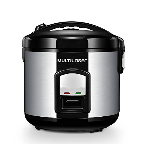 Panela de Arroz Gourmet com 700W Acabamento em Aço Inox Capacidade de 10 Xícaras e Indicador de LED Multilaser - CE05