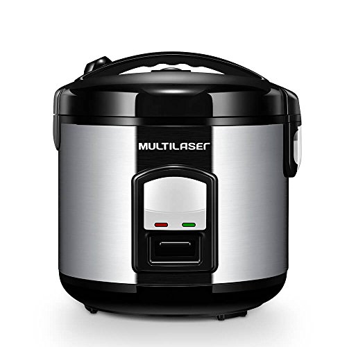 Panela de Arroz Gourmet 127V com 700W Acabamento em Aço Inox Capacidade de 10 Xícaras e Indicador de LED Multilaser - CE05