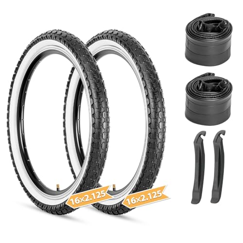 Hycline Kids Bike Replacement Tires Set：2-Pack 16/20×2.125