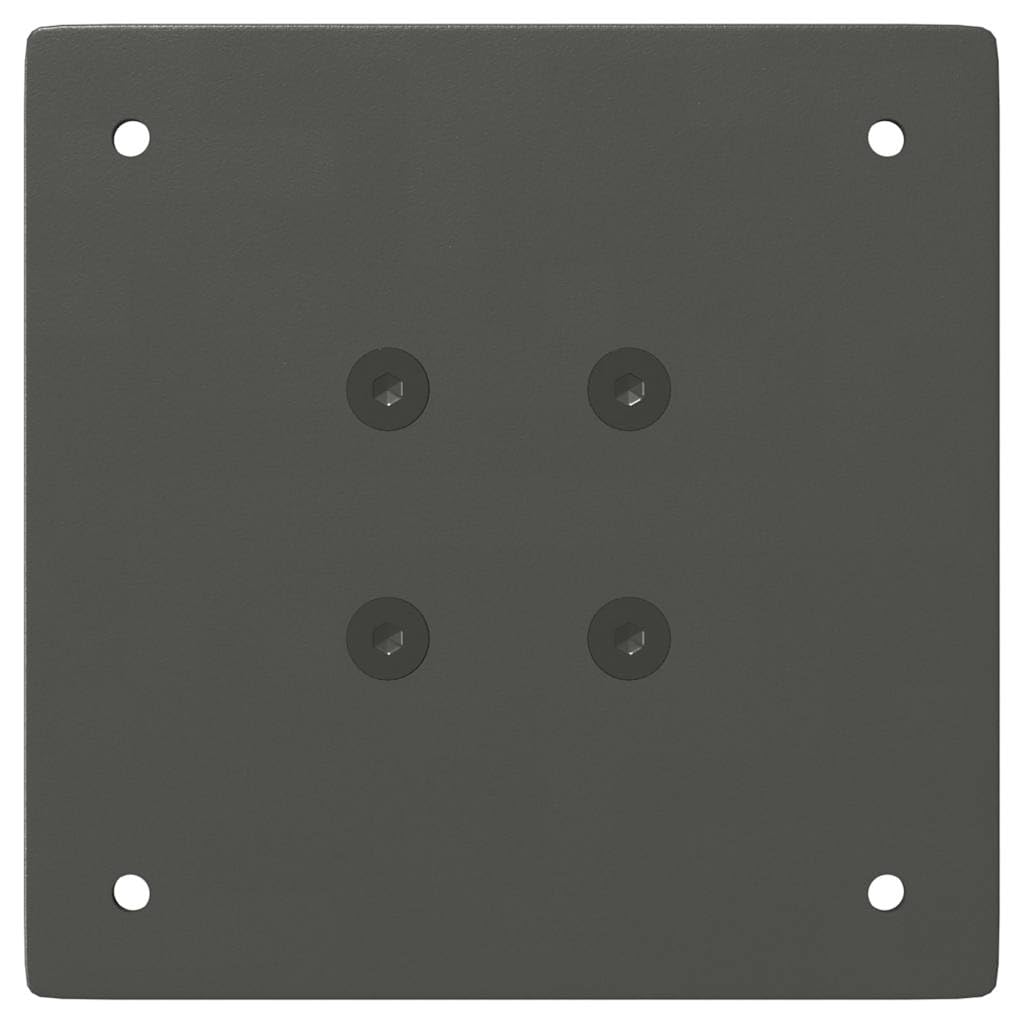 4 patas de consola de acero con recubrimiento en polvo, color antracita, 72-74 cm, ajustables, con patas niveladoras, patas de muebles, para escritorio, comedor, salón, estable y moderno