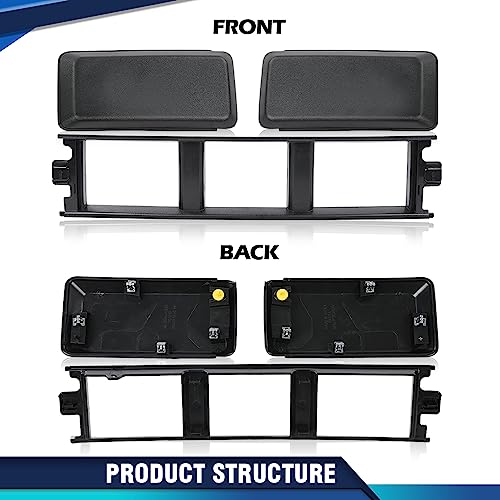 Pit66 02HGL1246ZBKPIT Front Bumper Cover Lower Grille Trim Panel Compatible With Ford F150 2018-2020 Black Abs Plastic Jl3Z17B968Bb thumb #2