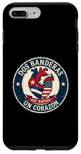Dos Banderas Un Corazon �q�X�p�j�b�N��Y ���e���n�v���C�h �L���[�o �X�}�z�P�[�X iPhone 7 Plus/8 Plus �p