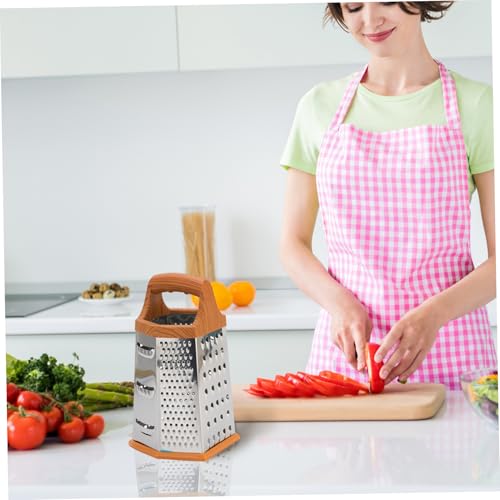 Rallador de caja de acero inoxidable con 6 caras, 22.5 cm miniatura 3