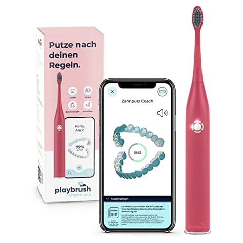 Playbrush Smart One, elektrische Schallzahnbürste mit smarter Mundhygiene-App, Andruckkontrolle zum Zahnfleischschutz Cover