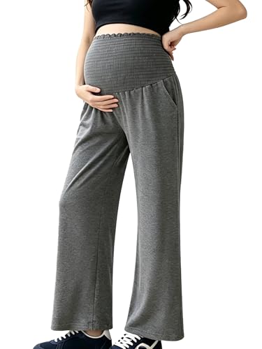 Pantalons travail pour femmes enceintes en tissu fluide anti-transpiration pour l'été