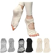5 Paia Di Calzini Antiscivolo Per Pilates E Yoga | Calze Con Grip In Silicone, Traspiranti E Comode Per Donna - 3