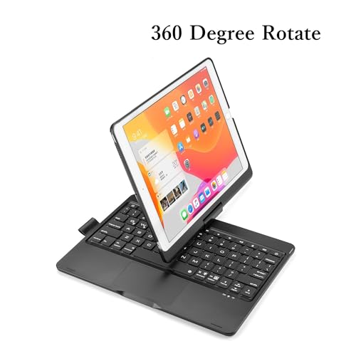 HENGHUI 360° Rotatable Touch Keyboard for iPad 9th 8th 7th Generation - Image 2