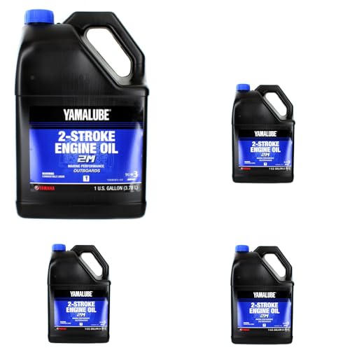 Yamaha Yamalube 2M Marine 2 Stroke Engine Oil- 4 Gallons #LUB-2STRK-M1-04