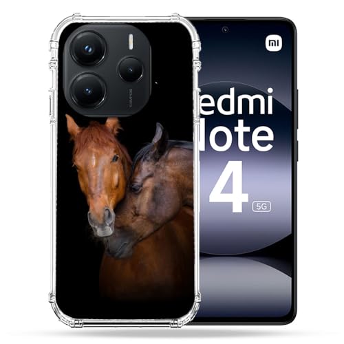 Coque Redmi Note 14 5G Cokitec cheval pour rester connecte en balade nature et rando