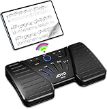 JOYO Pedale per girare pagina Bluetooth, ricaricabile, senza fili, pedaliera per spartiti musicali, lettori e tablet, telefoni e iPad (SP-01)