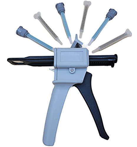 Traktronix EPX Applicator Gun 62-9170-9930-1 50ML ResinTech Epoxy with mixing nozzles