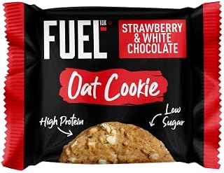 FUEL10K Strawberry & White Chocolate Oat Cookie,12x50g