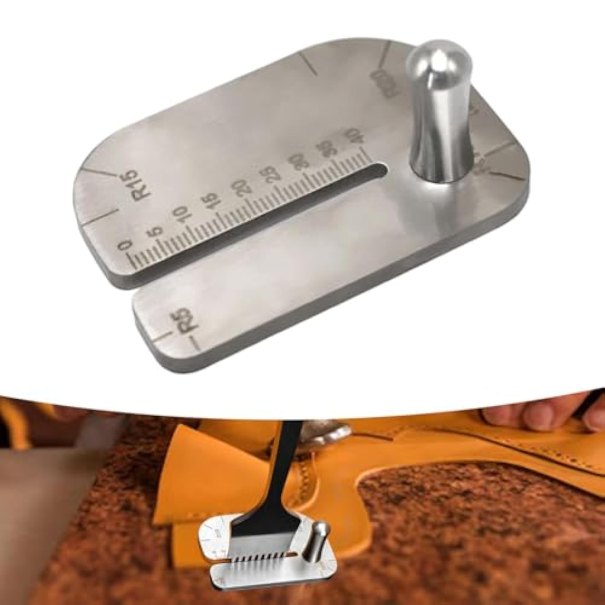 Leather Stitching Punch Aid Plate, Easy to Use
