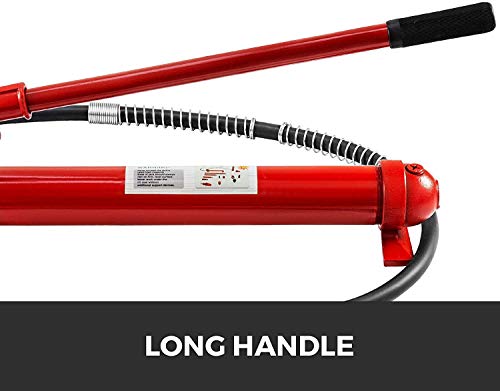 Mophorn 10 Ton Porta Power Kit 1.4M (55.1 Inch) Oil Hose Hydraulic Car Jack Ram Autobody Frame Repair Power Tools For Loadhandler Truck Bed Unloader Farm And Hydraulic Equipment Construction #TOP2