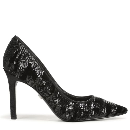 Image of Sam Edelman Women's Hazel Pump, Black Sequin, 8 Medium