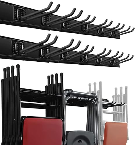 Wallmaster Garage Storage Organization Wall Mount, Garden Tool Rack Organizer