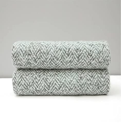 Soft Cashmere Acrylic Throw Blanket Fringe Throw Blanket Lightweight Cozy Shawl Warp Throw Blanket For Bed Or Sofa Farmhouse Outdoor Throw Blankets, 51" X 67", Grey #TOP6