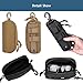 MUCHER 2 Pack Tactical MOLLE Glasses Case Shockproof Tactical Eyeglasses Case Portable Sunglasses Carrying Case with Clip