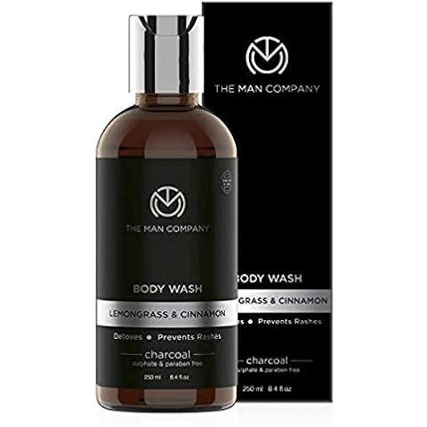 The Man Company Activated Charcoal Body Wash - 250ml | Anti Pollution Body Wash for Deep Pore Cleansing | Removes Dirt & Impurities | Acne Control Shower Gel Cover