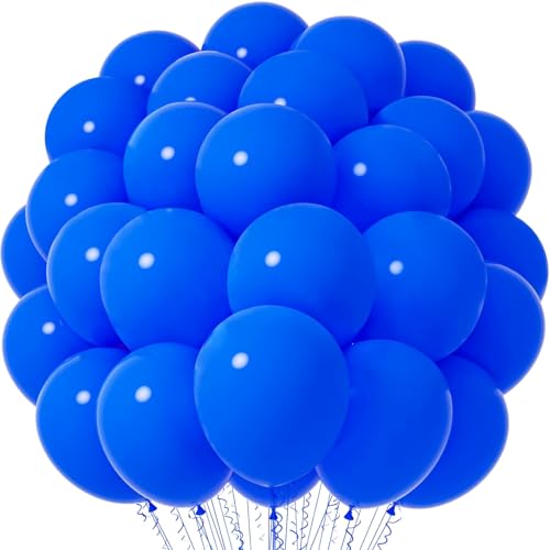 Image of Voircoloria Blue Balloons, 66pack 12inch Blue Latex Party Balloons for Birthday Baby Shower Graduation Wedding Gender Reveal Anniversary Bachelorette Party Decorations