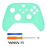 eXtremeRate Miętowo Zielony Soft Touch Grip Wymiana Front Housing Shell dla Xbox Series X Controller, Niestandardowy Cover Faceplate dla Xbox Series X Controller - Controller Nie Jest Wliczony W Cenę