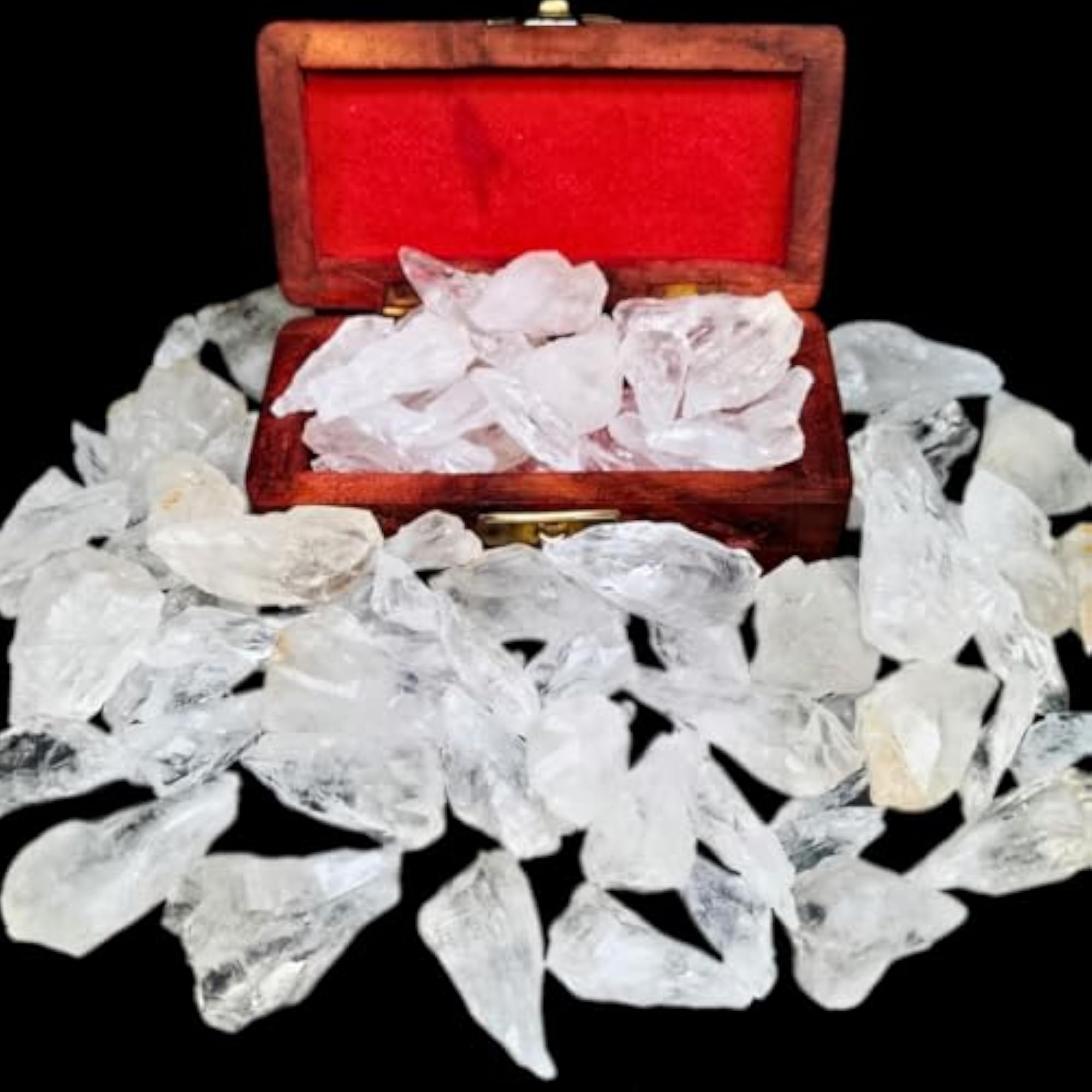 Natural Clear Quartz Random Crystal Stone Jumbo Combo Pack