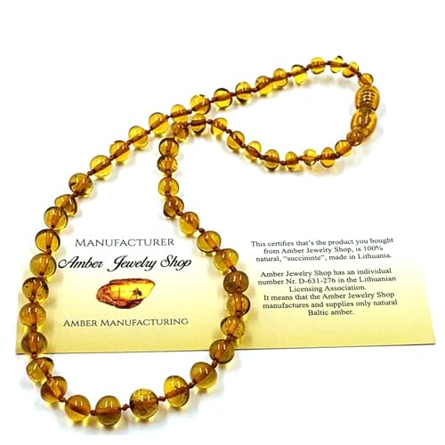 Amber Necklace For Women For Men - Handmade Amber Necklace