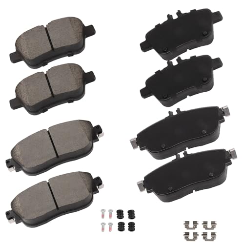 Image of CCIYU Front Rear D1694 D1646 Brake Pads Fit For 2017-2019 For INFINITI For QX30,2014-2015 For Mercedes-Benz For B Electric Drive,2013-2019 For B250,2016-2017 For B250e, Disc Brake Pad Set 8PCS