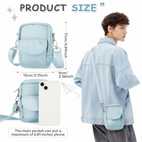 Image of SEAFEW Mini Crossbody Bag Shoulder Bag for Men, Small Messenger Satchel Bag for Women