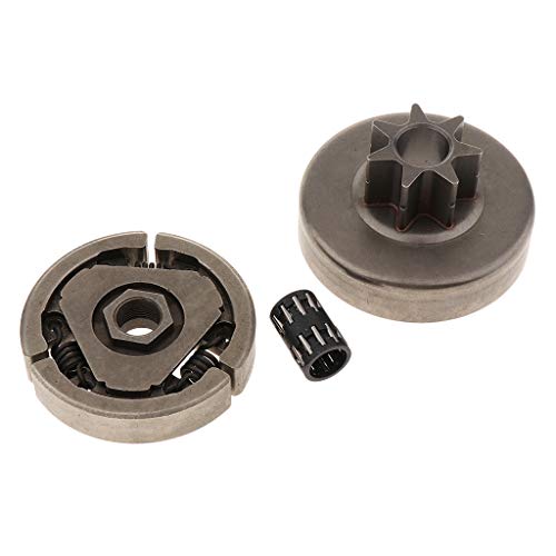 Dolity Kit de rolamento de embreagem de tambor de roda dentada 7T de 9,5 mm para 038 MS380 MS381