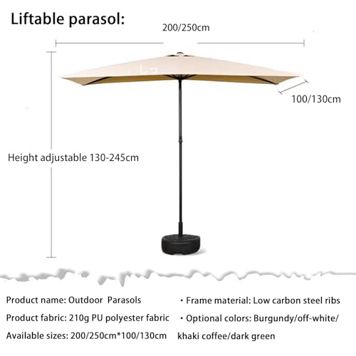 Cubierta anti-UV para paraguas de 300 cm con protección solar de alta densidad 2