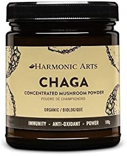 Chaga Dual-Extract Concentrated Mushroom Powder | Source of Fungal Polysaccharides with Immunomodulating Properties | Anti-oxidant Immune Booster Mushroom Powder | Abnormal Tissue Growth (100 Gram)