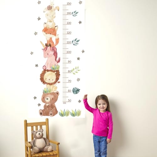 Miniatura 6 de Keqar Pegatinas Selva Tamaño De Escala 50-150 Cm, Medidor Altura Niños Pared, Habitación Bebé, Para Niños, Adecuado Para La Pared Del Salón O Habitación De Los Niños 150 Cm