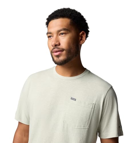 Columbia Men's Thistletown Hills Pocket T-Shirt, Safari Heather, Small by Columbia - Image 3