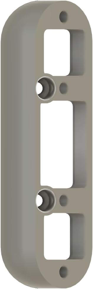 Angled Doorbell Wedge Mount Bracket compatible with Simplisafe Video Doorbell PRO (35-Degree, White, Standard)