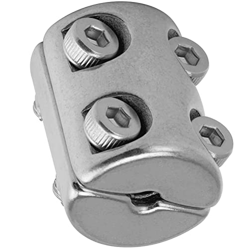 FASTON® Drahtseil Klemmring für Ø 3 mm aus Edelstahl A4 V4A (5 Stück) Kreuzklemme Drahtseilklemme Drahtseil-Klemmring Drahtseil Klemme Drahtseilklemmen Schwere Ausführung