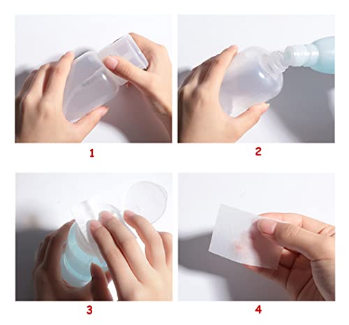 3Pcs 200Ml/6.8Oz Nail Polish Remover Pump Dispenser Bottle Push Down Liquid Pump Bottle Empty Plastic Nail Polish Remover Liquid Bottle For Nail Polish Makeup Remover #TOP5