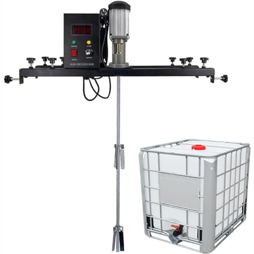 GYQSSD IBC Air Agitator, Pneumatic 1 Ton Tank Mixer Machine, 980W Paint Stirring Machine Cement Mixer, Free Speed Adjustment from 0-3000 RPM, for Viscous Liquid Ink Dye Chemicals