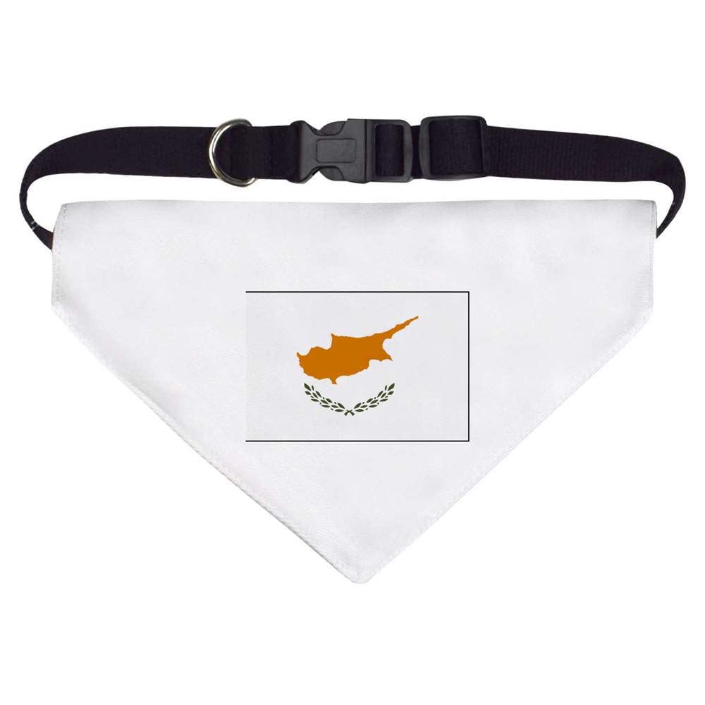 Large 'Cyprus Flag' Dog/Cat/Pet Bandana (PD00015366)