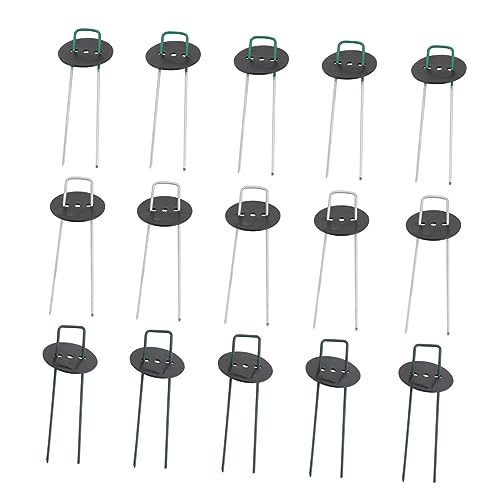 TOYANDONA Clavos De Jardinería Forma Estacas De Jardinería para Césped Artificial Clavos De Tierra para Fijar Césped Metálicos Forma y Jardín