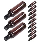 SHERCHPRY 12 Piezas Botellas de Plástico para Viaje 12 Piezas 250 Ml con Tapa a Presión Antigoteo, Envases Vacíos para Champú, Gel y Loción, Contenedores Portátiles Reutilizables para