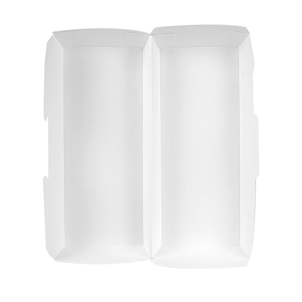 García de Pou 50 Unités - Boîtes Panini 'Thepack' 230 g/m2, 26,5 x 12,2 x 7 cm Blanc Carton Ondulé Nano-Micro