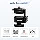 Moman Kamera-Monitor-Unterstützung Cold Shoe Adapter Mount 1/4 Zoll Kugelkopf kompatibel mit Feldmonitor Stativ Spotlight-Fotografie (2 Stück), Hot-Shoe-Mount-Adapter