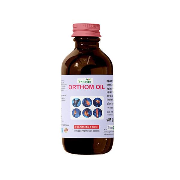SHREEJA Orthom Oil for Joint Pain, Muscular Pain, Rheumatoid Arthritis, Osteoarthritis, Knee Pain |100 ml|