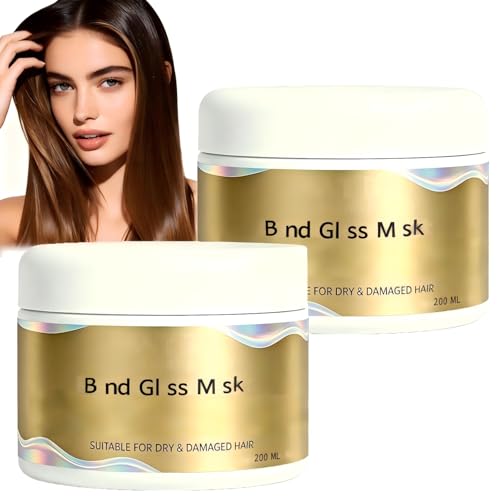 Mascarilla capilar reparadora profunda, fortalecedora y que potencia el brillo: nutritiva, que potencia el brillo e hidrata en profundidad, especialmente formulada para cabellos secos, apagados