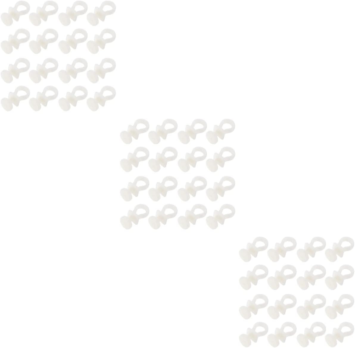 Zerodeko 3sets Beige Plastic Curtain Rollers Silent Curtain Track Wheels for Drapes Sheers Room Dividers and Valances for Home Office Hotel and Restaurant Use