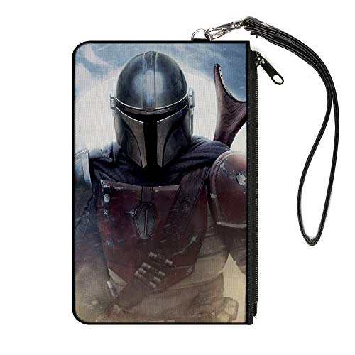 Buckle-Down Womens Standard Zip Wallet Star Wars The Mandalorian Large 8 x 5