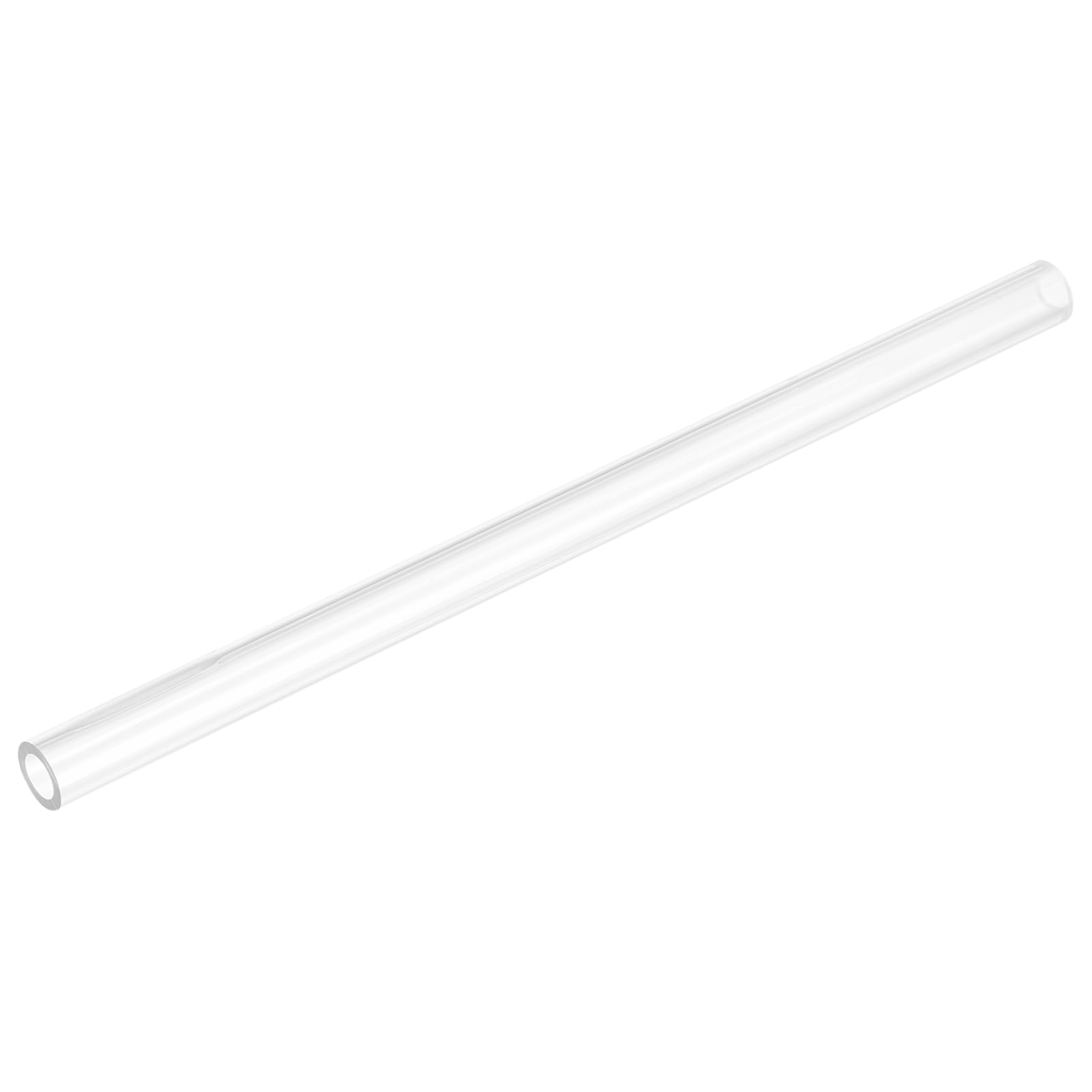 uxcell Rigid Round Clear Tubing 10mm(3/8") ID x 14mm(9/16") OD x 0.8Ft(250mm) Length Plastic Tube